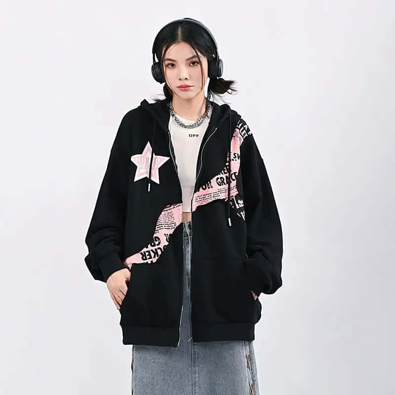 Dames Hoodie Oversized Comfortabel met Leuke Print