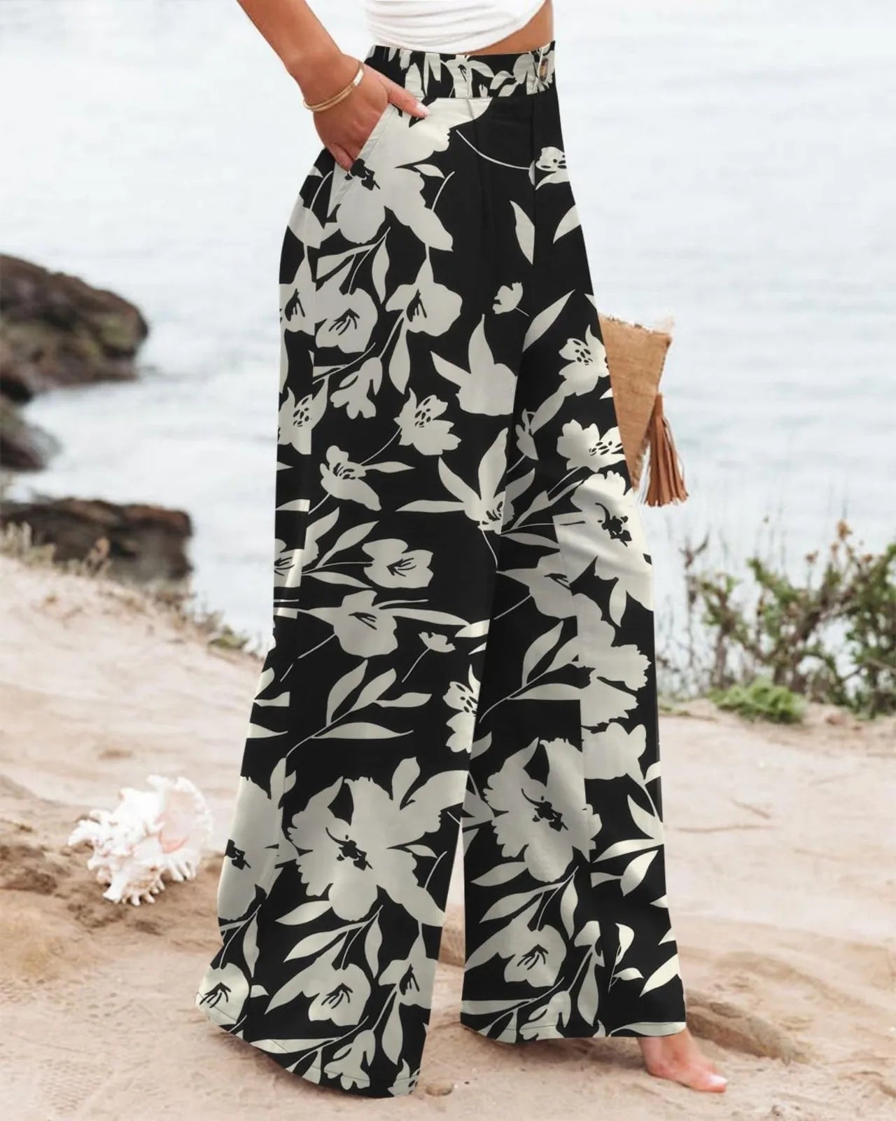 Zomerbroek Gestreept Comfortabel Riviera Style