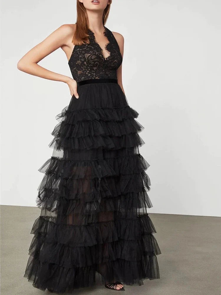 Avondjurk Glanzend Elegante Partyjurk - StudioMarella
