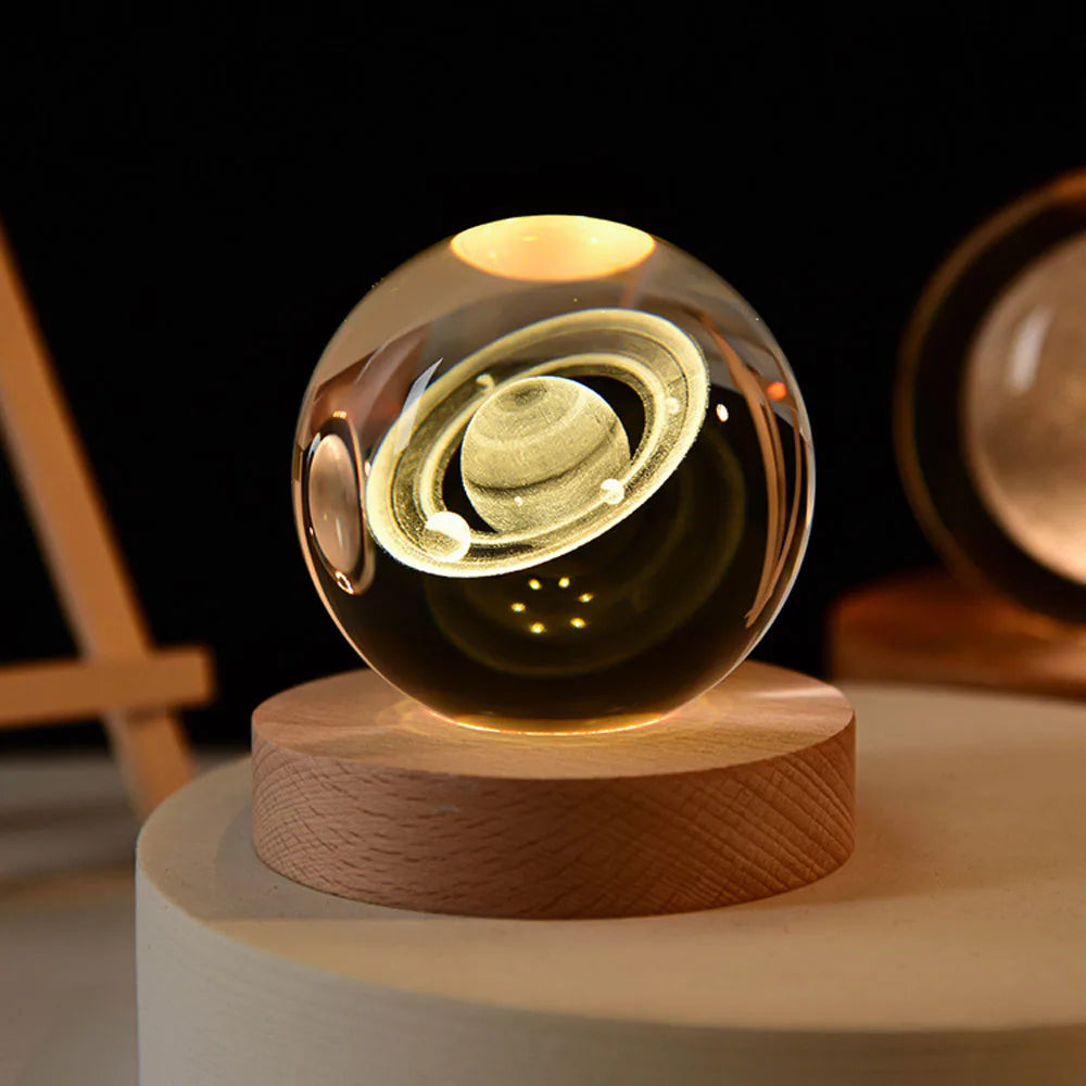 3D Galaxy Bol Nachtlampje met USB-voeding – Hemelsfeer voor Kinderkamer en Slaapkamer