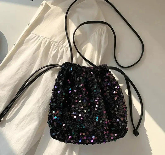 Glitter Bucket Crossbody Tasje met Pailletten - StudioMarella