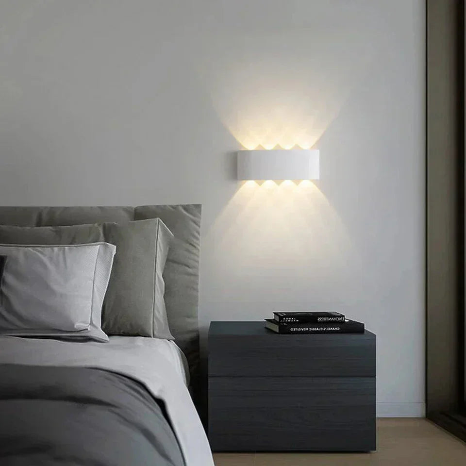 Minimalistische LED-wandlamp voor binnen of buiten - Aluminium - Zwart of Wit - 2W tot 10W