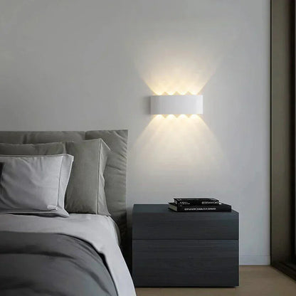 Minimalistische LED-wandlamp voor binnen of buiten - Aluminium - Zwart of Wit - 2W tot 10W
