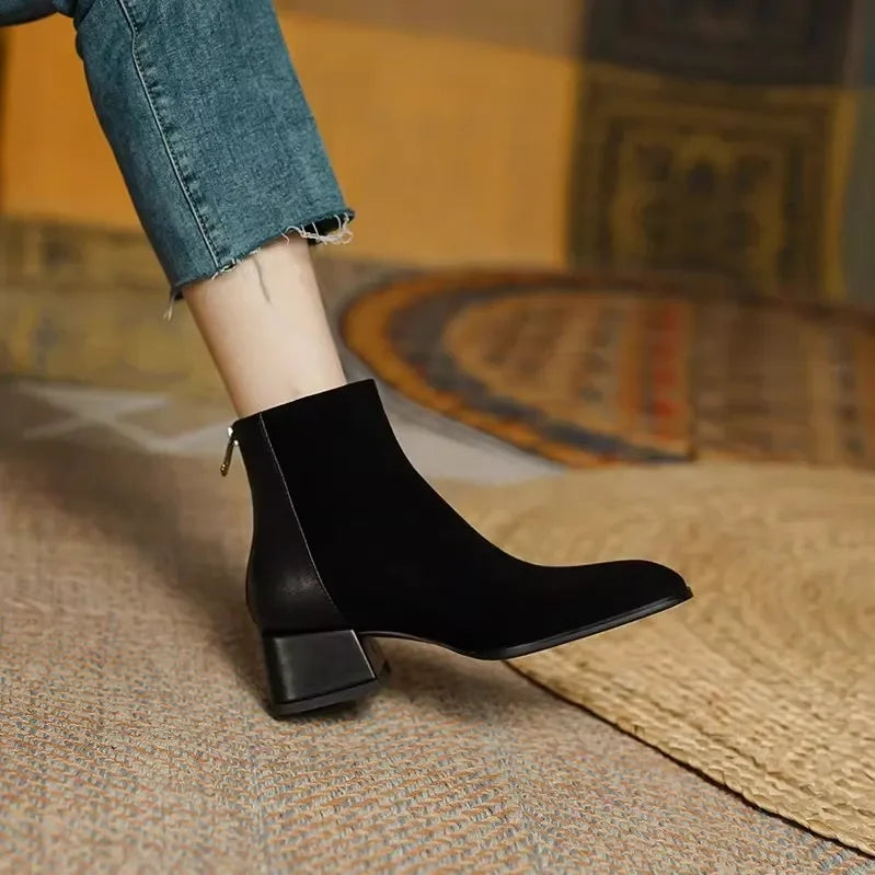 Enkellaars Lage Hak Comfortabele Schoen - StudioMarella