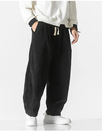 Heren Joggingbroek Ribgebreid Relaxed Fit Elastisch
