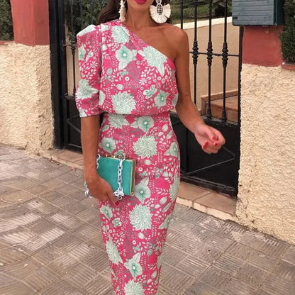 Vrouwenjurk Maxi Bloemenprint Zomerjurk Elegant - StudioMarella