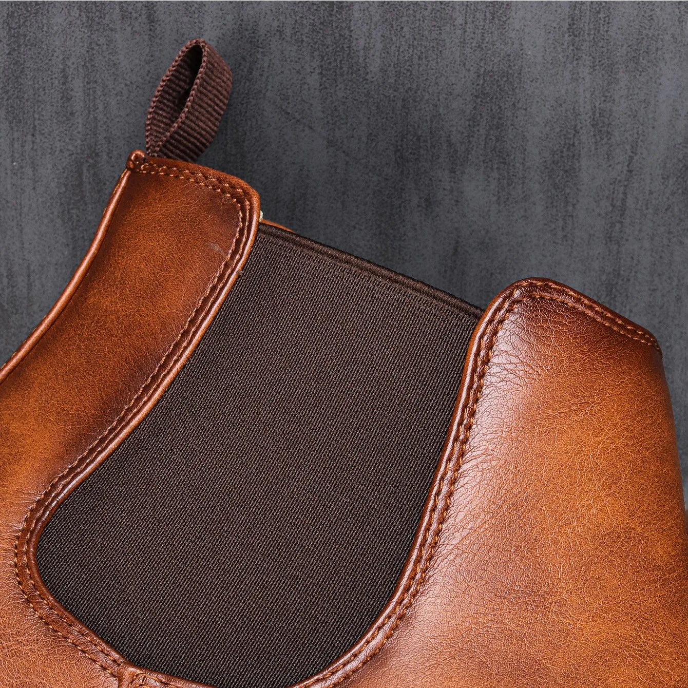 Zwarte Chelsea Boots voor Heren van Leer