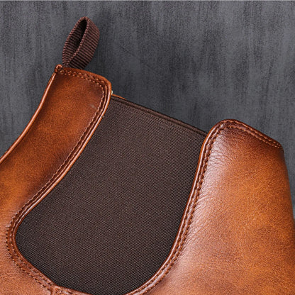 Zwarte Chelsea Boots voor Heren van Leer