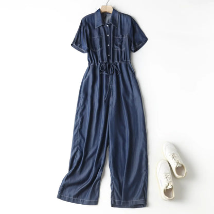 Jeans Jumpsuit Elegante Zomeroutfit