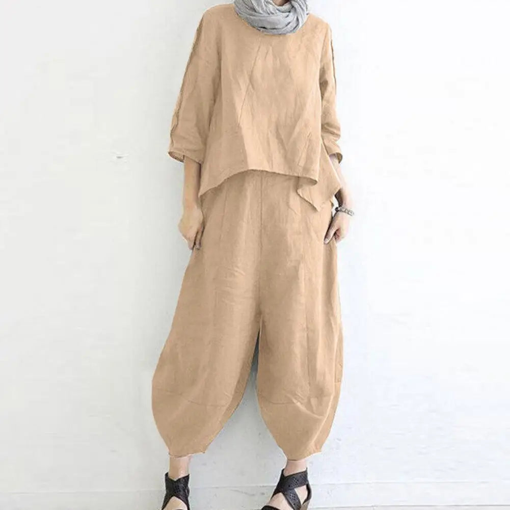 Luxe Harem Broek Pak Zwart Elegante Stijl