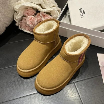 Dames Laarzen Kort Leer Mini Modellen