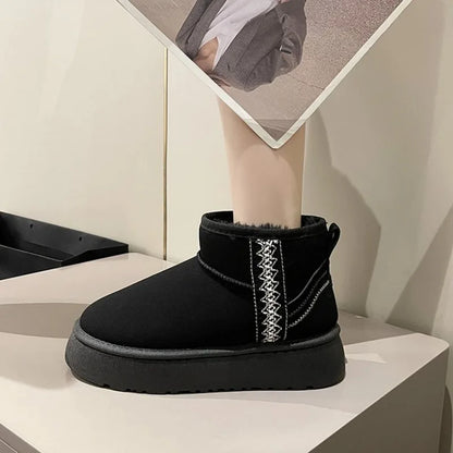 Dames Laarzen Kort Leer Mini Modellen