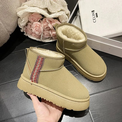 Dames Laarzen Kort Leer Mini Modellen