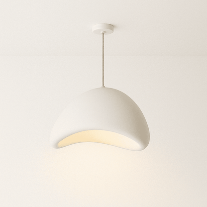 Japanse Minimalistische Hanglamp Met Organische Vorm En Zachte Sfeerverlichting