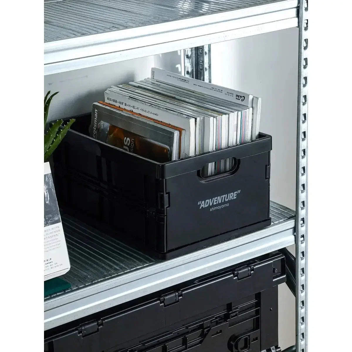 Opvouwbare Opbergkrat PP Stapelbaar A4 34x24cm 8kg Bureau Documenten Boeken