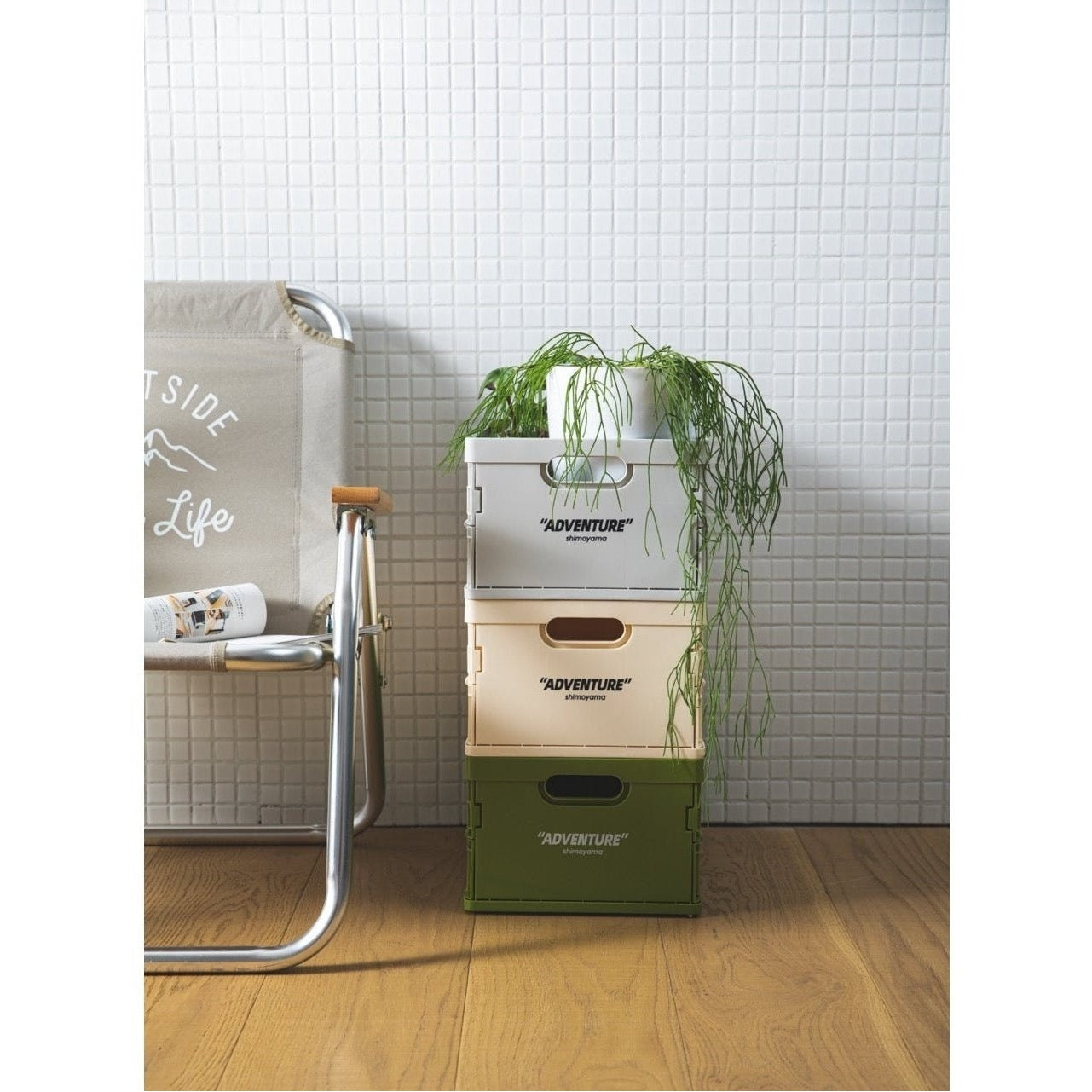 Opvouwbare Opbergkrat PP Stapelbaar A4 34x24cm 8kg Bureau Documenten Boeken