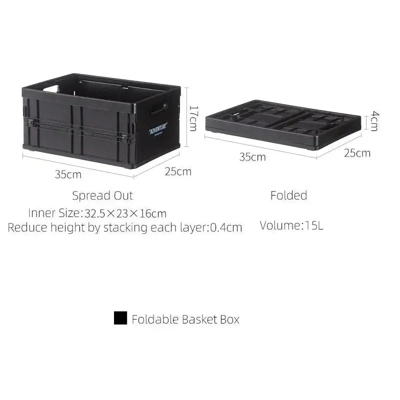 Opvouwbare Opbergkrat PP Stapelbaar A4 34x24cm 8kg Bureau Documenten Boeken