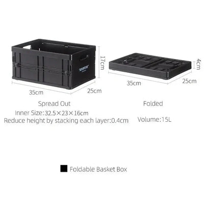 Opvouwbare Opbergkrat PP Stapelbaar A4 34x24cm 8kg Bureau Documenten Boeken