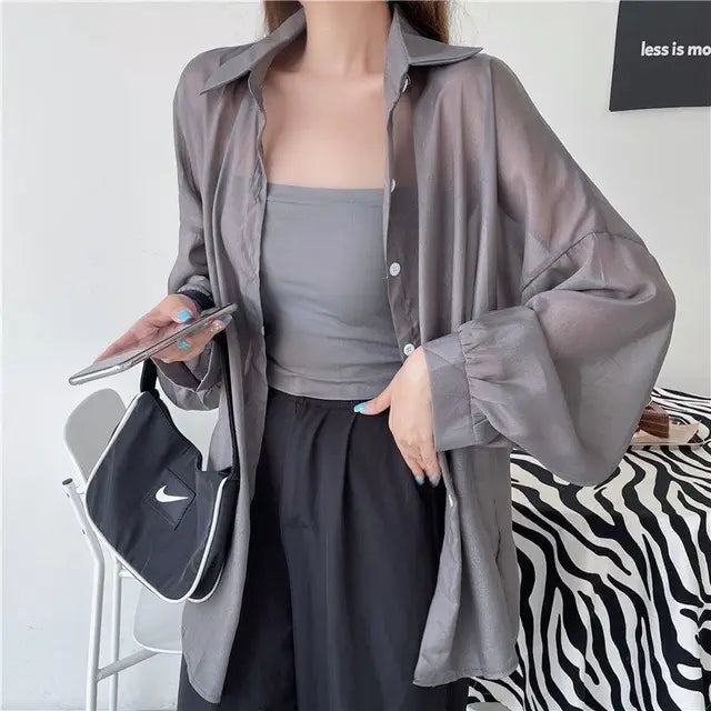 Vrouwen Blouse Luchtige Chiffon Zomer Jurkstof - StudioMarella