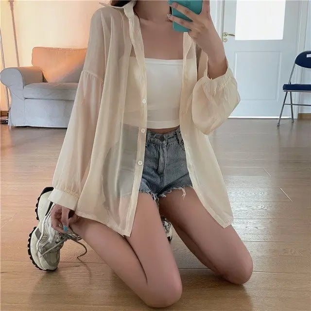Vrouwen Blouse Luchtige Chiffon Zomer Jurkstof