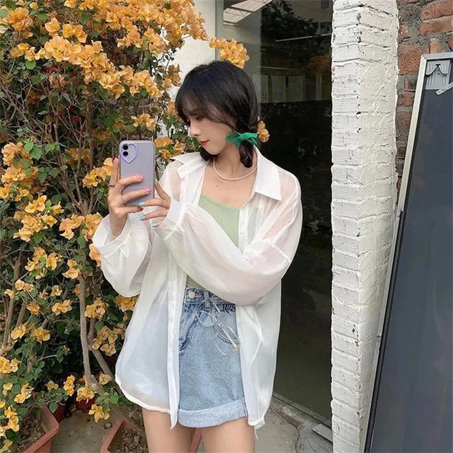 Vrouwen Blouse Luchtige Chiffon Zomer Jurkstof