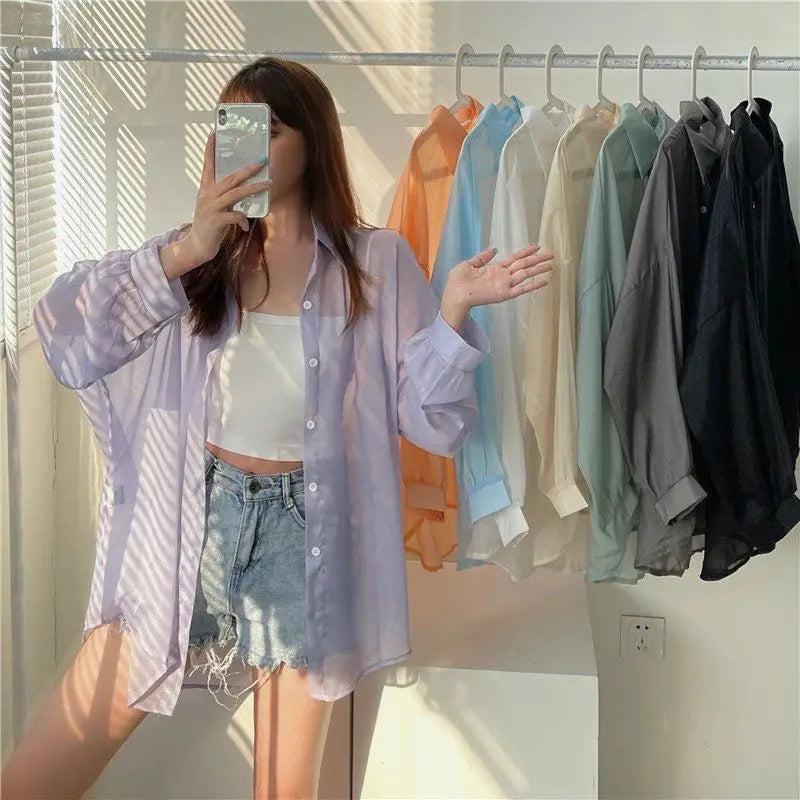 Vrouwen Blouse Luchtige Chiffon Zomer Jurkstof