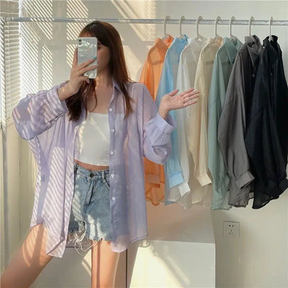 Vrouwen Blouse Luchtige Chiffon Zomer Jurkstof