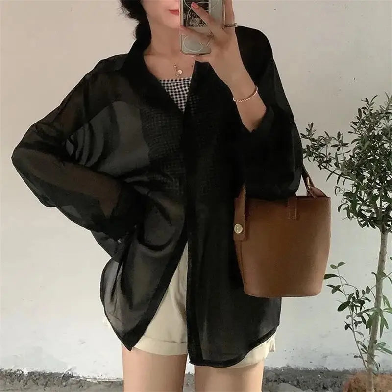 Vrouwen Blouse Luchtige Chiffon Zomer Jurkstof