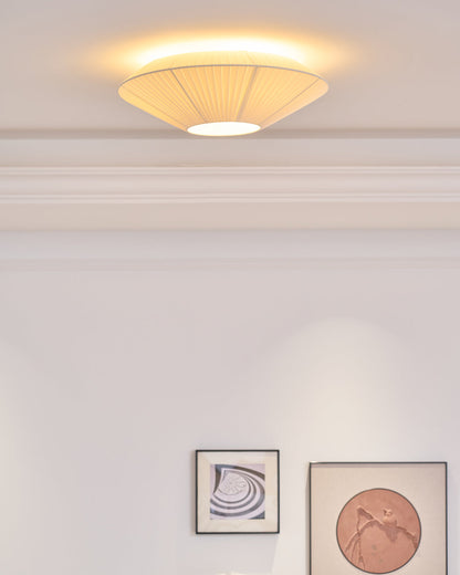 Plafondlamp Oosterse Stijl Stoffen Kap Zachte Verlichting voor Eetkamer Woonkamer Dimbaar 3 Maten