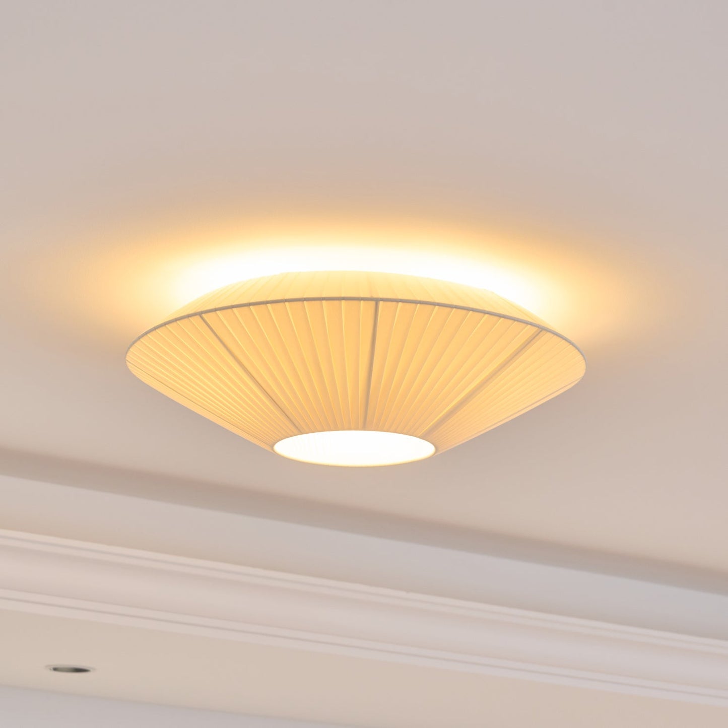 Plafondlamp Oosterse Stijl Stoffen Kap Zachte Verlichting voor Eetkamer Woonkamer Dimbaar 3 Maten