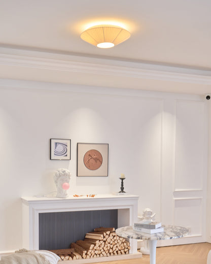 Plafondlamp Oosterse Stijl Stoffen Kap Zachte Verlichting voor Eetkamer Woonkamer Dimbaar 3 Maten
