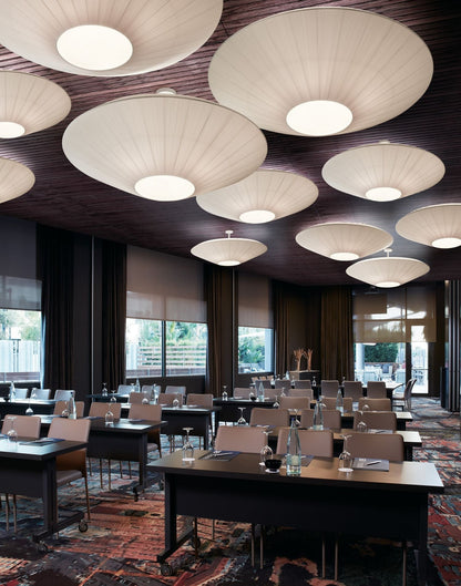 Plafondlamp Oosterse Stijl Stoffen Kap Zachte Verlichting voor Eetkamer Woonkamer Dimbaar 3 Maten