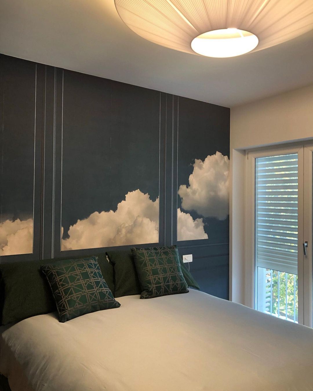 Plafondlamp Oosterse Stijl Stoffen Kap Zachte Verlichting voor Eetkamer Woonkamer Dimbaar 3 Maten