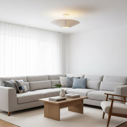 Plafondlamp Oosterse Stijl Stoffen Kap Zachte Verlichting voor Eetkamer Woonkamer Dimbaar 3 Maten