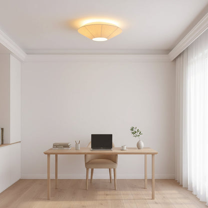 Plafondlamp Oosterse Stijl Stoffen Kap Zachte Verlichting voor Eetkamer Woonkamer Dimbaar 3 Maten