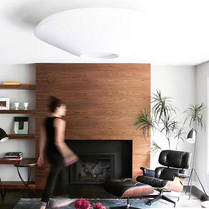 Plafondlamp Oosterse Stijl Stoffen Kap Zachte Verlichting voor Eetkamer Woonkamer Dimbaar 3 Maten