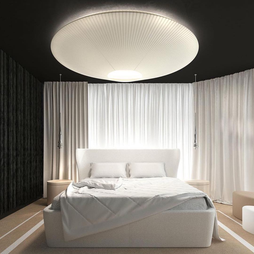 Plafondlamp Oosterse Stijl Stoffen Kap Zachte Verlichting voor Eetkamer Woonkamer Dimbaar 3 Maten