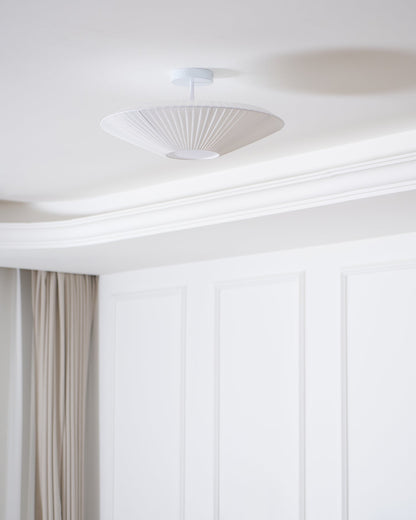 Plafondlamp Oosterse Stijl Stoffen Kap Zachte Verlichting voor Eetkamer Woonkamer Dimbaar 3 Maten