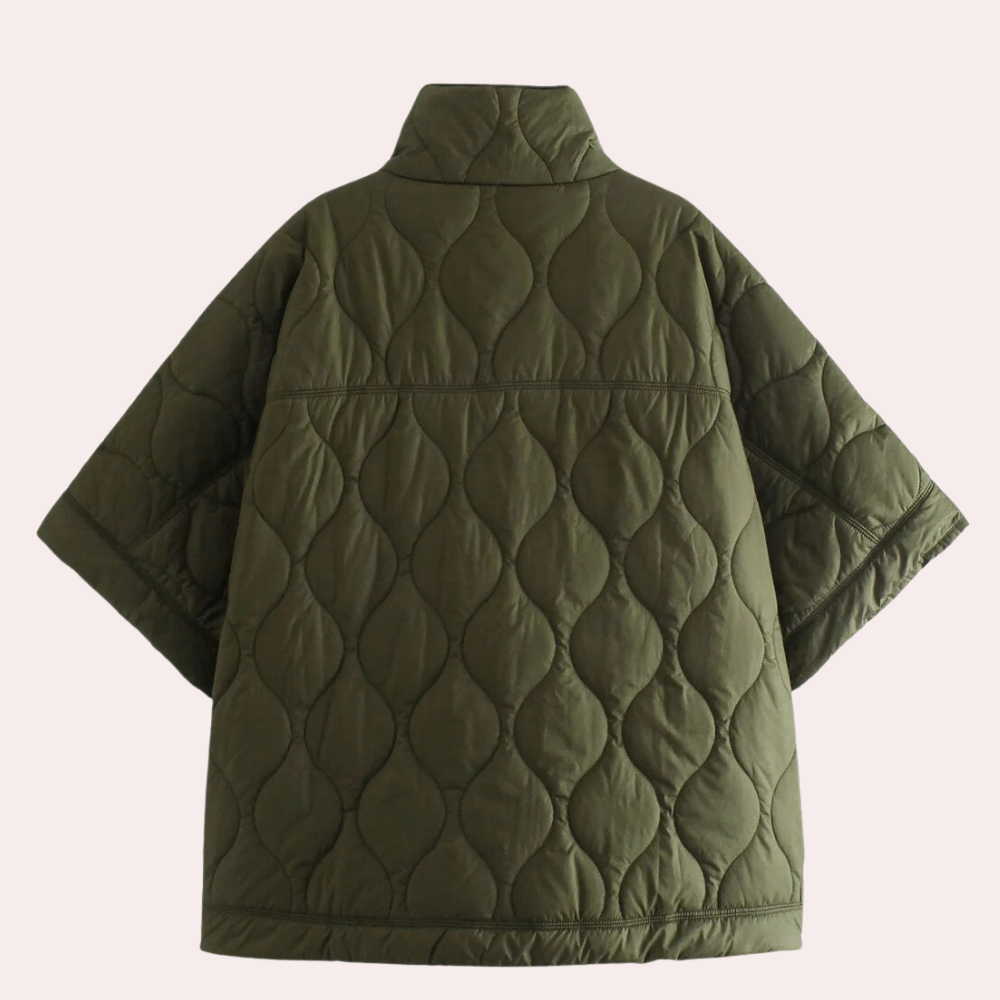 Dames Jas Kort Mouwen Modern Losse Fit
