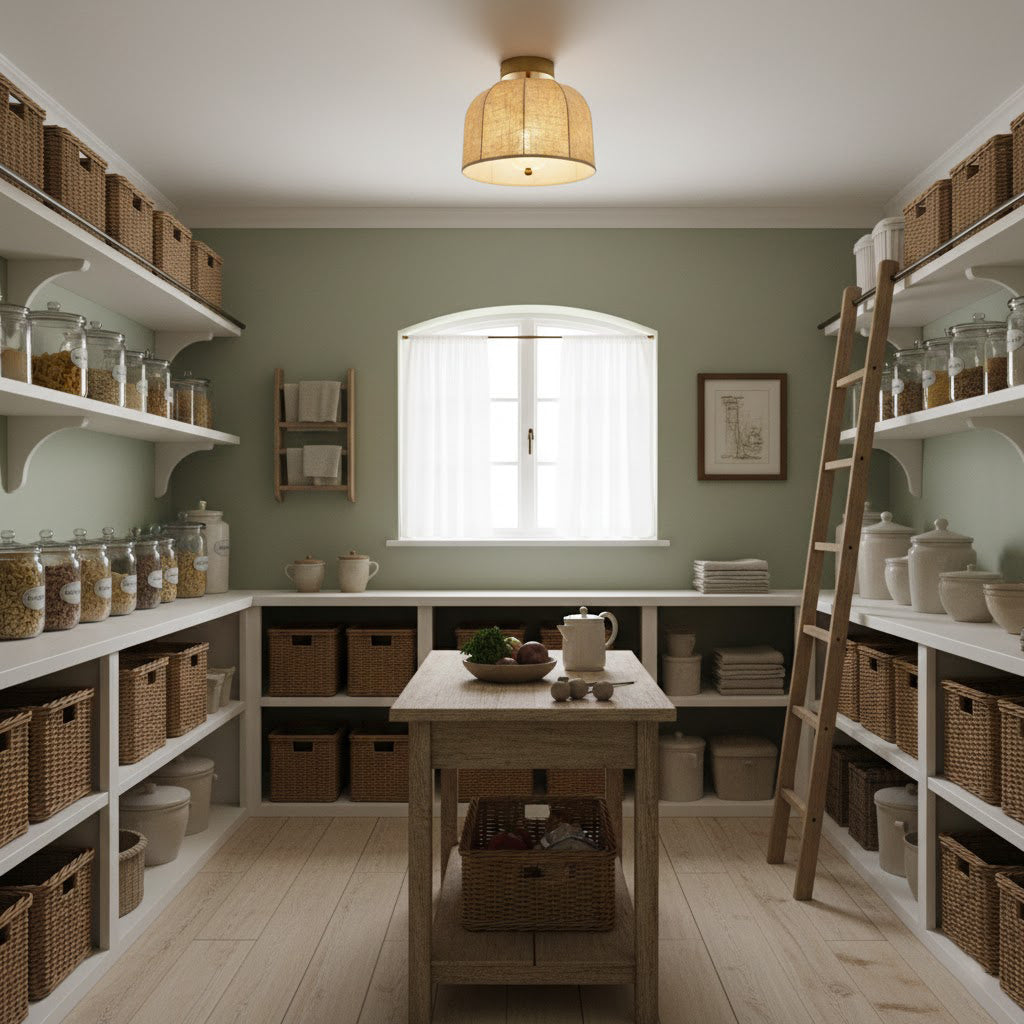 Linnen plafondlamp met gouden ijzeren frame rustiek design warm sfeerlicht voor slaapkamer woonkamer hal entree landelijk