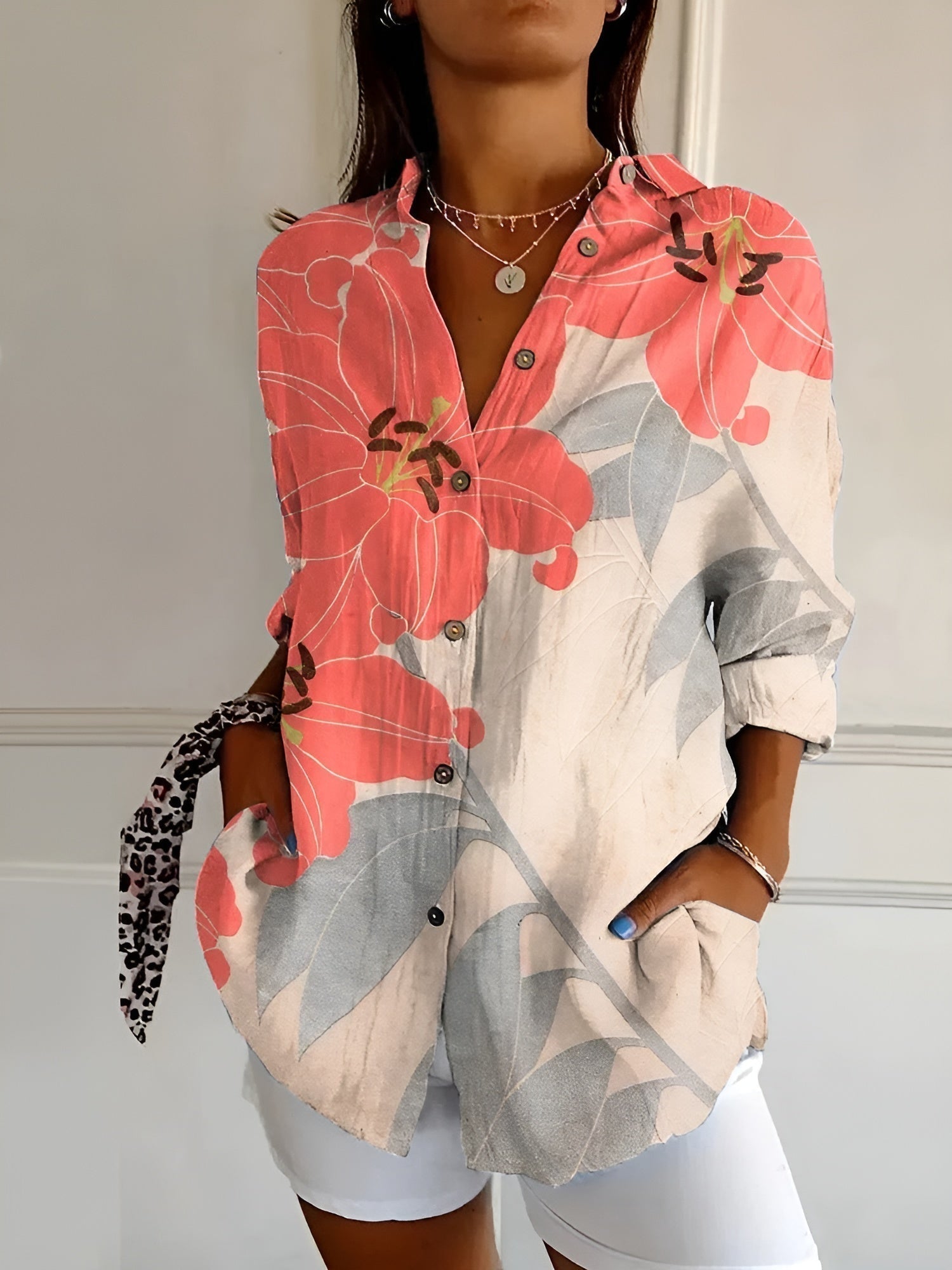 Sienna | Casual en ademend damesoverhemd 6