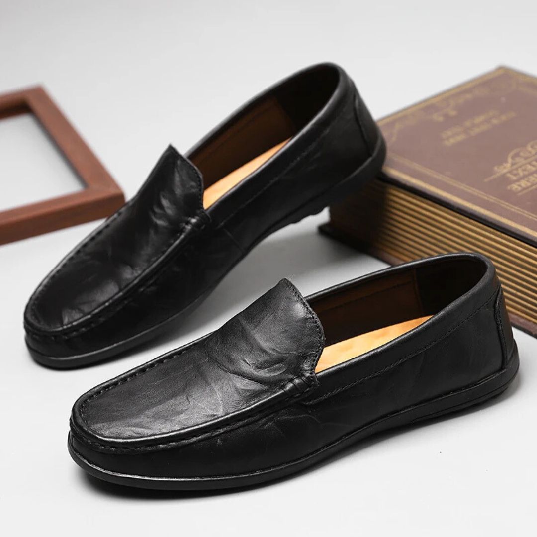 Zwart Heren Loafers Comfortabel en Stijlvol