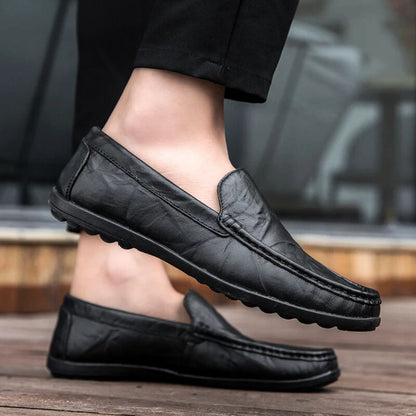 Zwart Heren Loafers Comfortabel en Stijlvol