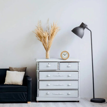Houten Wekker Rond Beukenhouten Kast Analoge Wijzerplaat 10 × 9,6 × 4,7 cm Bureauklok Slaapkamer Nachtkastje Stille Slaapklok Retro Scandinavische Stijl Decoratief Tijdmeter