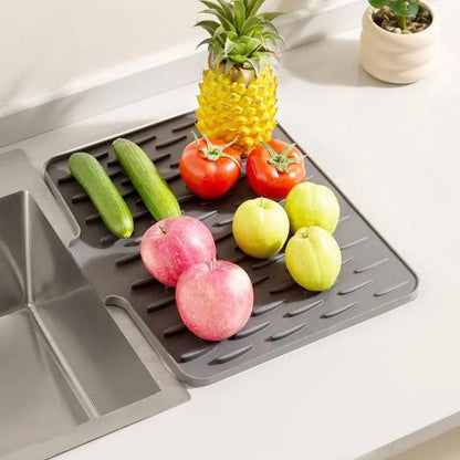 Siliconen Droogmat voor Aanrecht – Hittebestendig tot 230°C & Snel Drogend – Antislip Afdruipmat 40x32,5cm