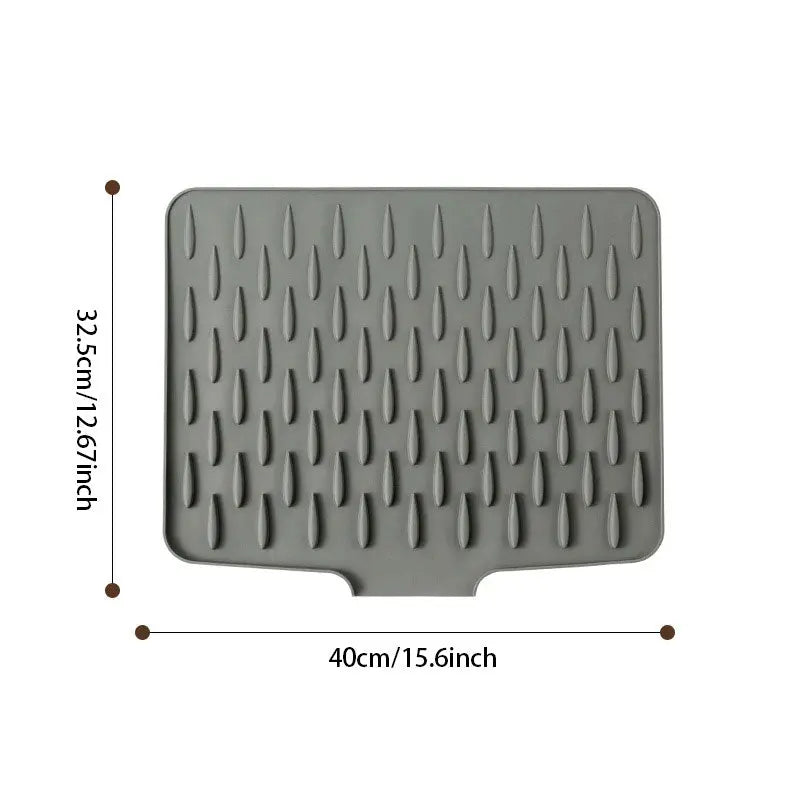 Siliconen Droogmat voor Aanrecht – Hittebestendig tot 230°C & Snel Drogend – Antislip Afdruipmat 40x32,5cm
