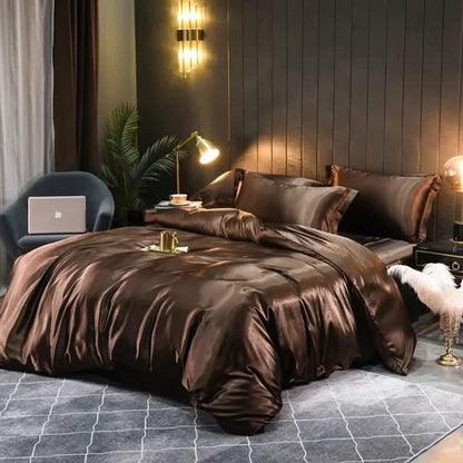 Zijden Dekbedovertrek Natuurlijke Moerbeizijde 100% Premium Satijn Ademend Temperatuurregelerend Hypoallergeen Luxe Beddengoed Slaapreductie Huidvriendelijk
