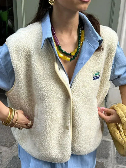 Silva | Comfortabel mouwloos fleecevest 8