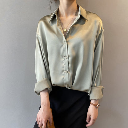 Silvana Blouse van zijde Vintage Stijl