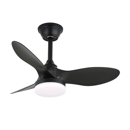 Plafondventilator met Verlichting Scandinavisch Design Zwart Hout 61-80cm